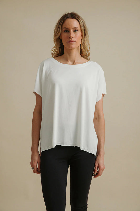 TALAMAYA Heavenly Jersey Shortsleeve Tee Bright White