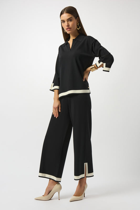 Joseph Ribkoff Sweater Knit Colour Block Culotte Pants
253910