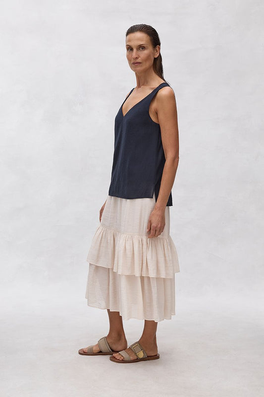 Mela Purdie Vapour Skirt F605 5807 - Nougat
