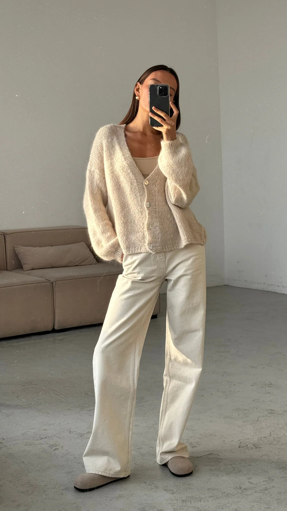 Charli London RUBY Cardigan - STONE