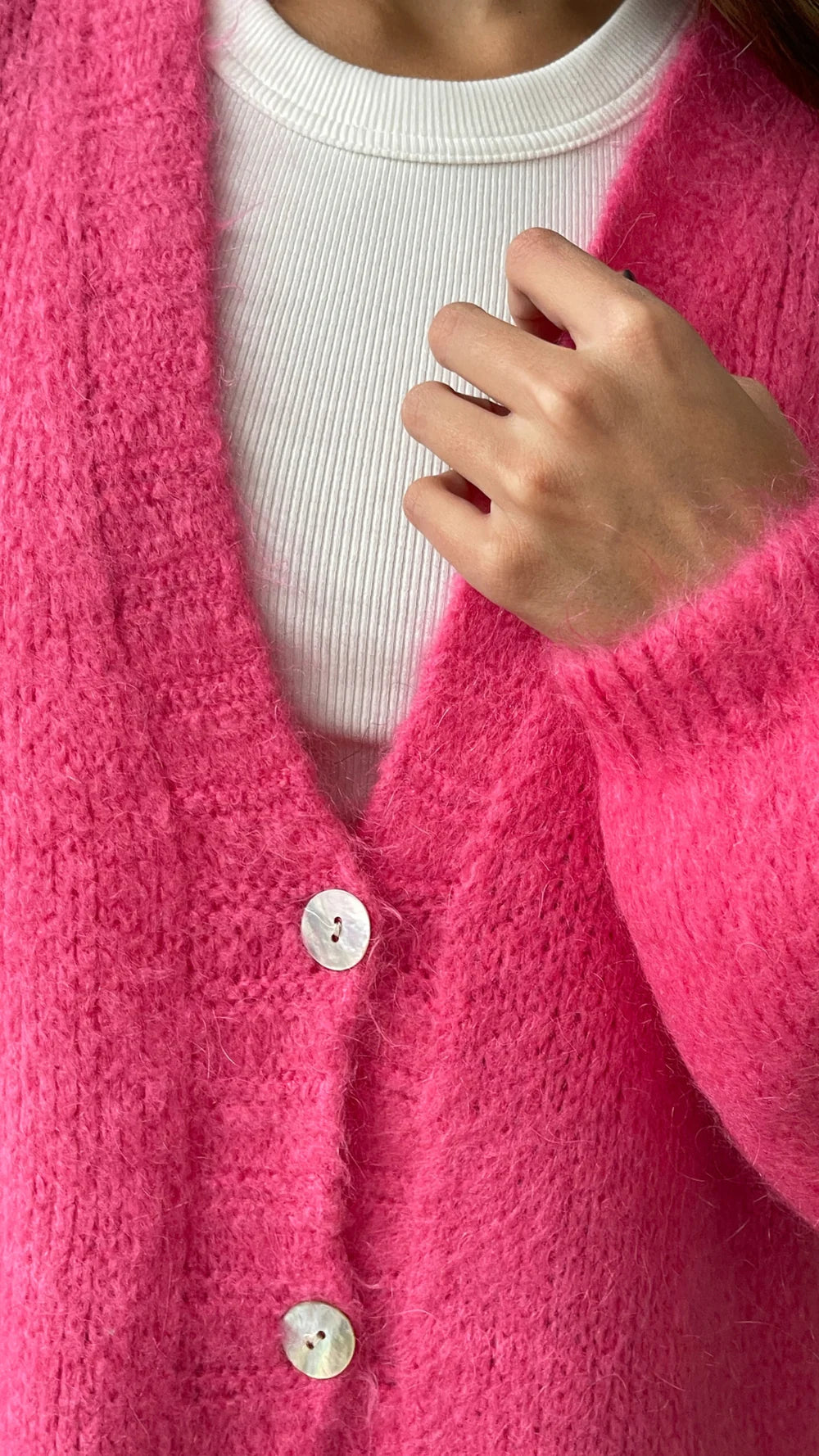 Charli London RUBY Cardigan - CANDY PINK