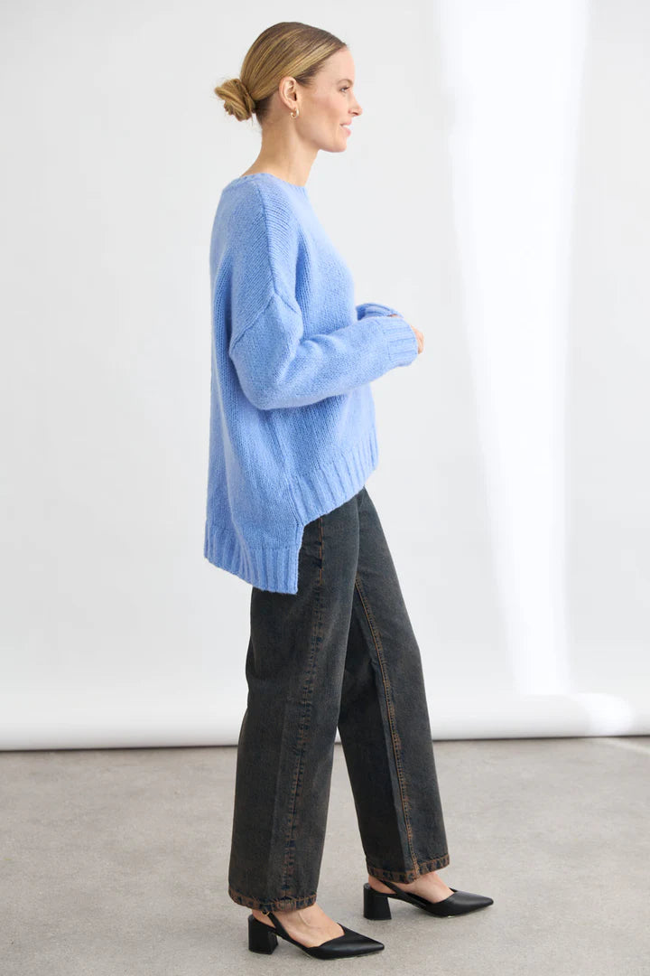 Mia Fratino Jordan Step Sweater - California Blue