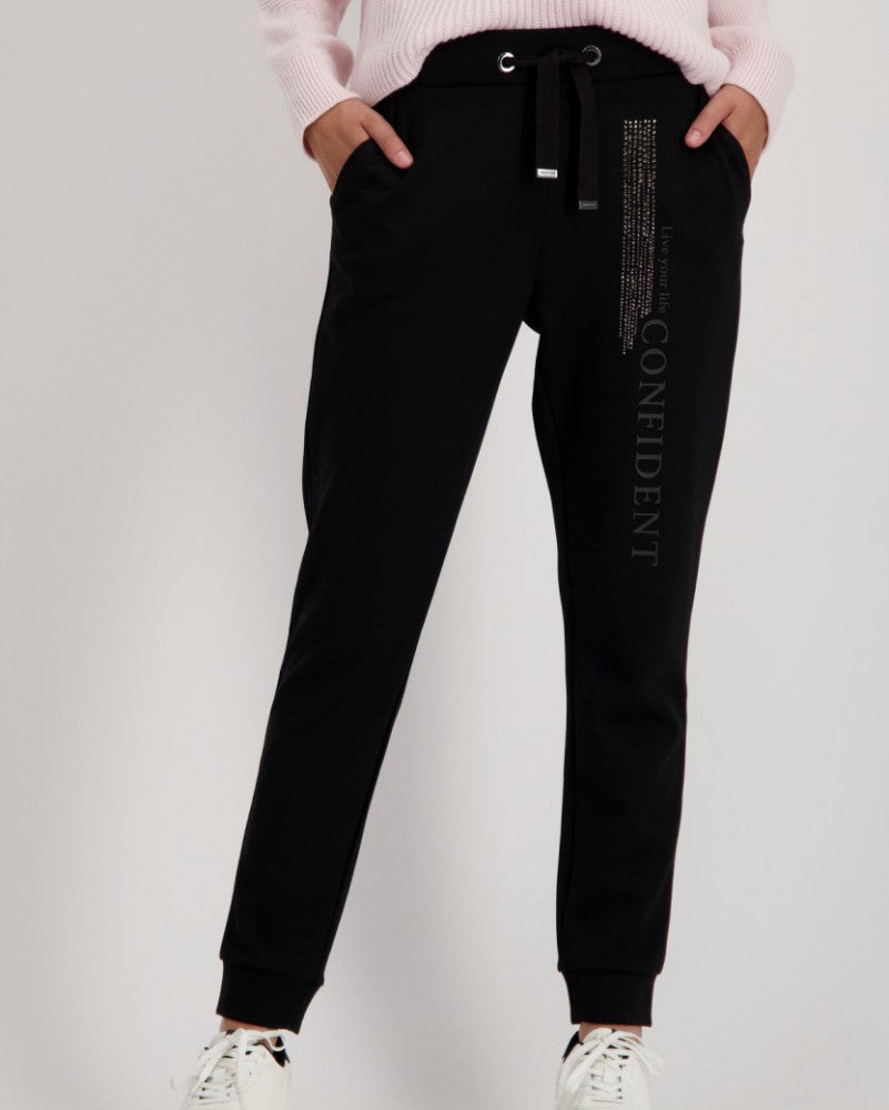 Monari Drawstring Joggers - Style 808241 Black