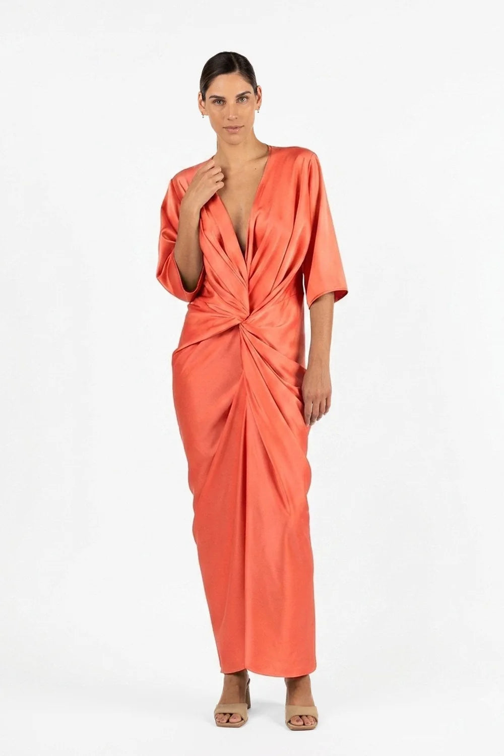 One Fell Swoop Alex Kimono Maxi - Clay