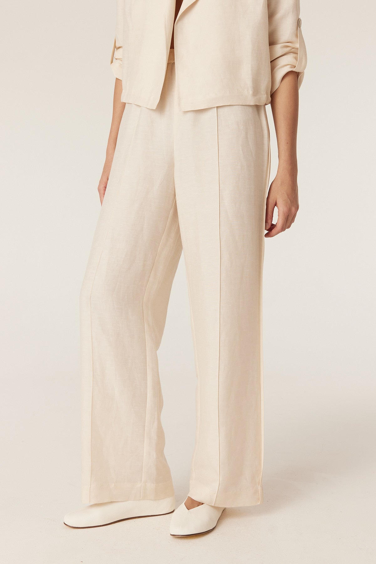 Cable Melbourne Goldie Pant - Ecru