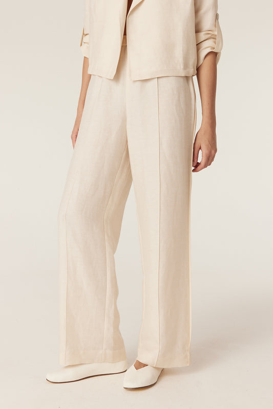 Cable Melbourne Goldie Pant - Ecru