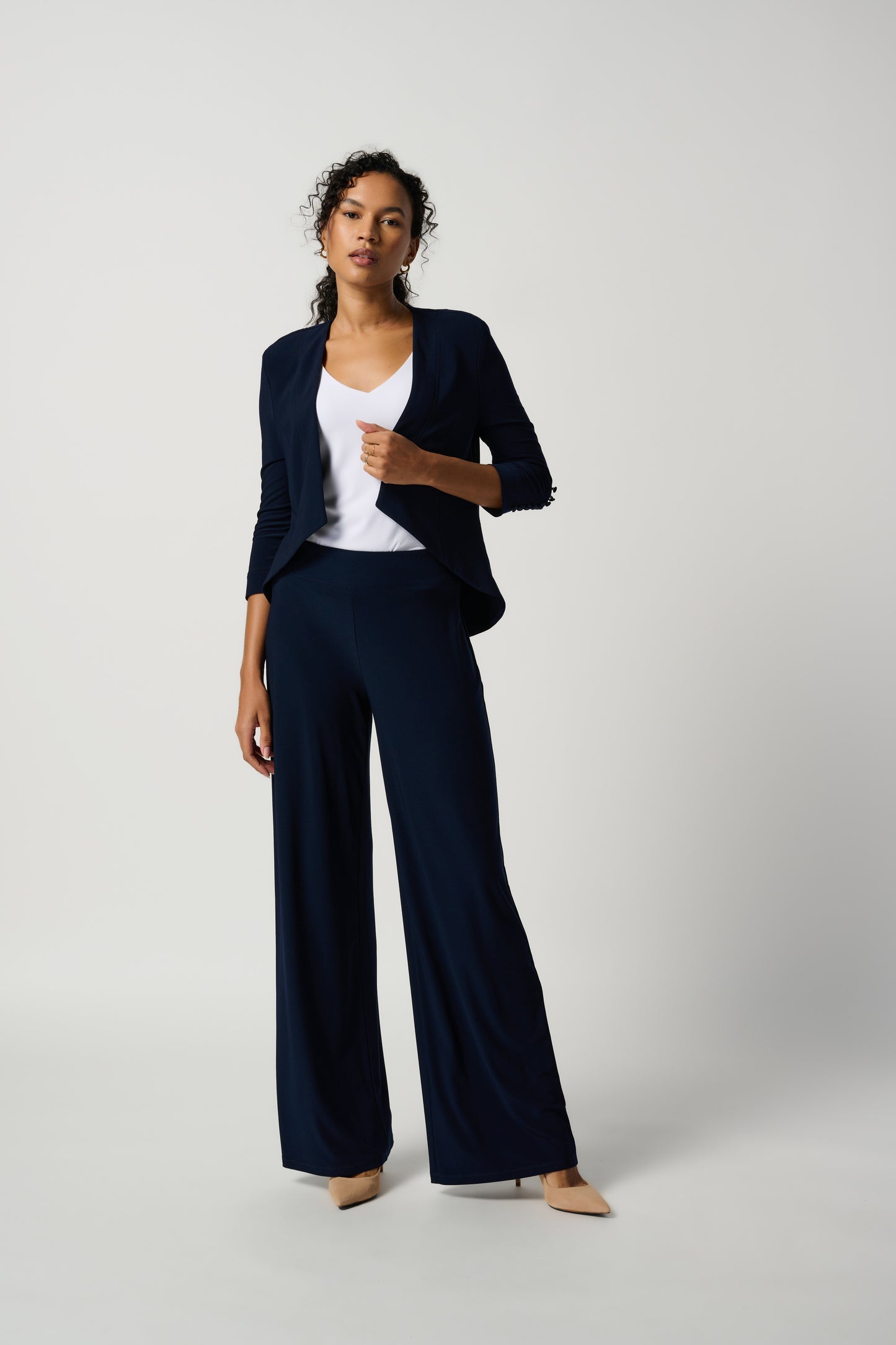 Joseph Ribkoff Signature Wide-Leg Pants MIDNIGHT
221340S25
