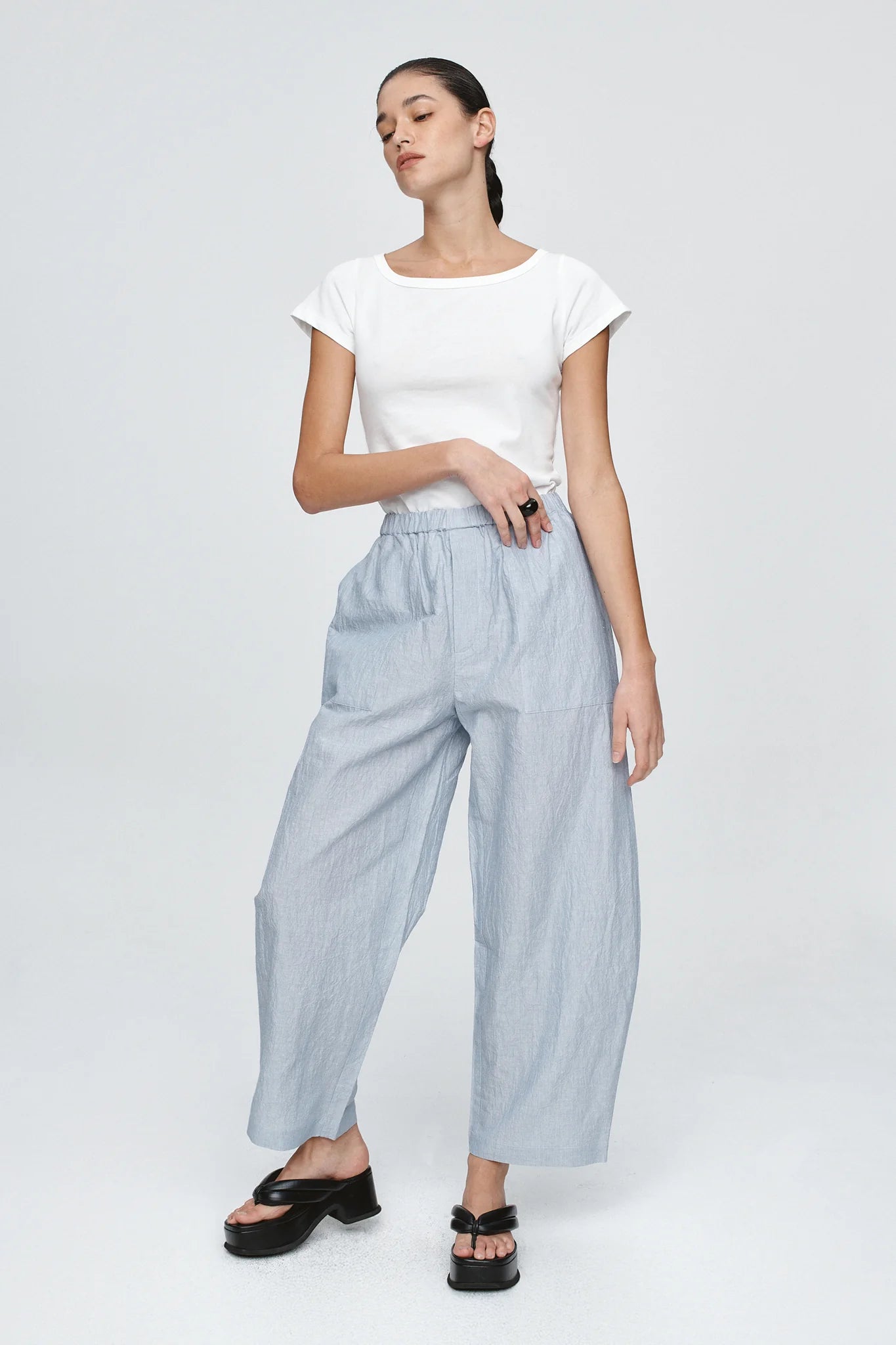 MARLE Ellidy Pant - Bleu Stripe