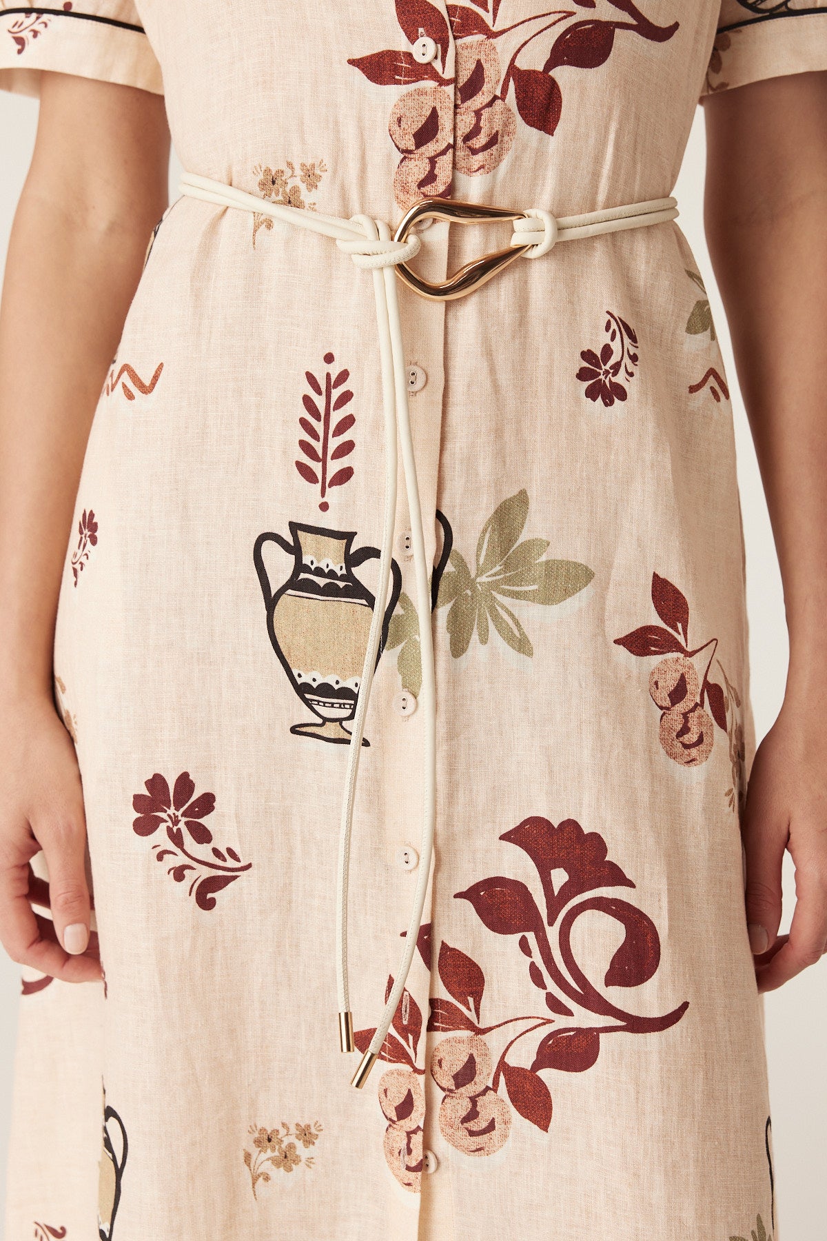 Cable Melbourne Venetian Belt - Ivory