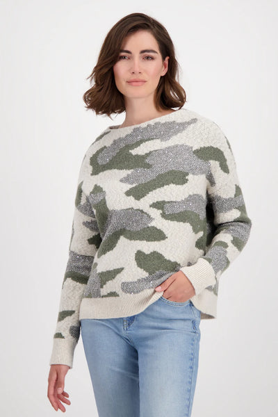 Monari Jacquard Knit Sweater 807372