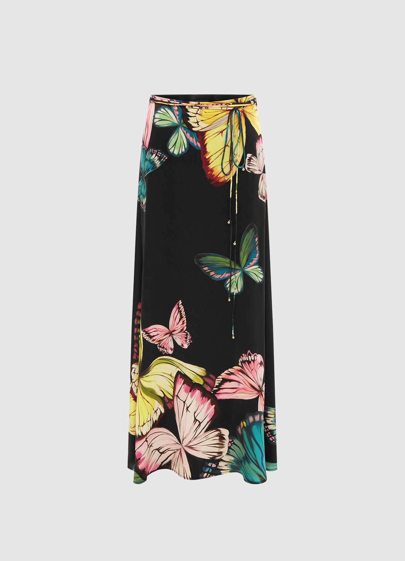 Leo Lin Camila Maxi Skirt - Papillon Print in Black