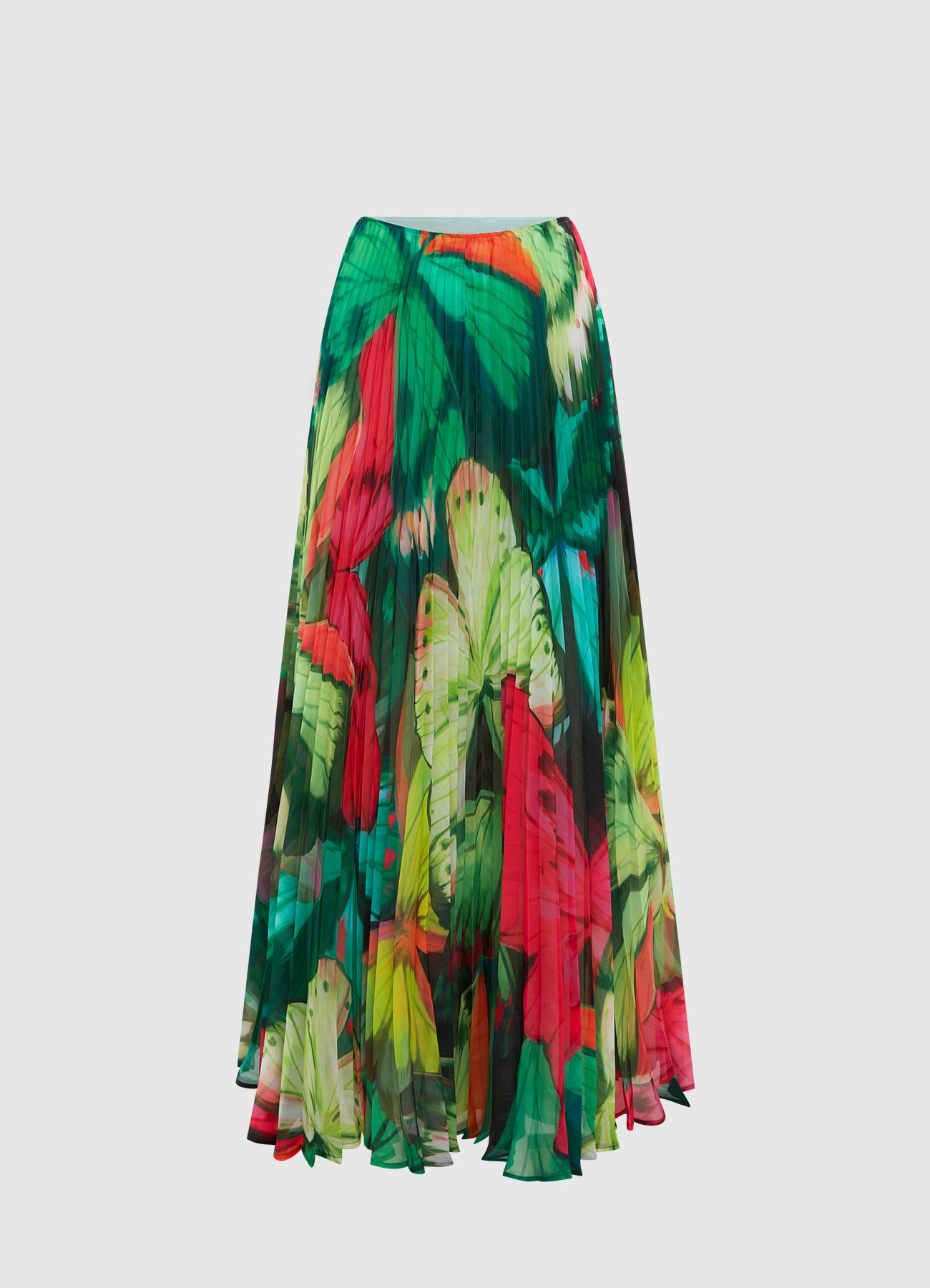 Leo Lin Winona Midi Skirt - Papillon Print in Green