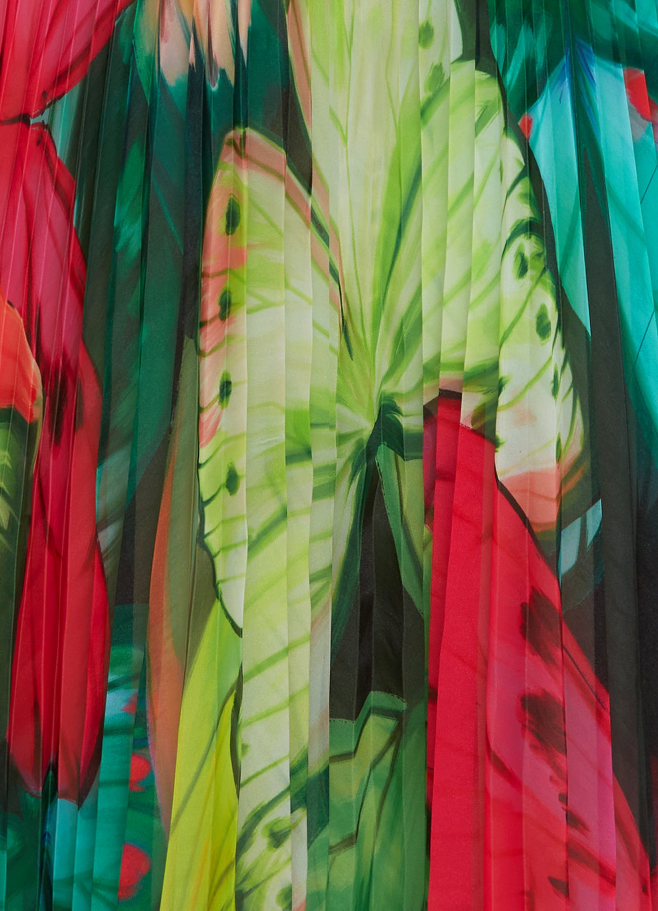 Leo Lin Winona Midi Skirt - Papillon Print in Green
