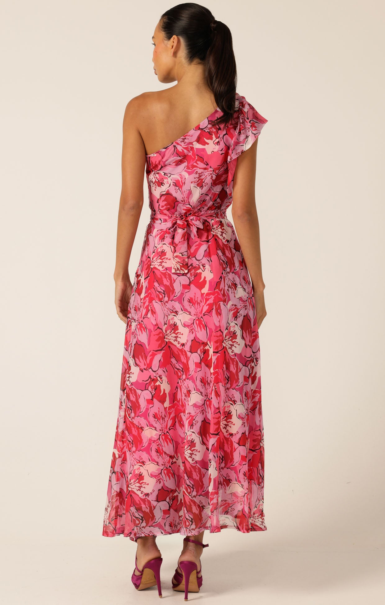 Pre Order SACHA DRAKE  High Stakes Maxi  - Raspberry/ Mauve Floral