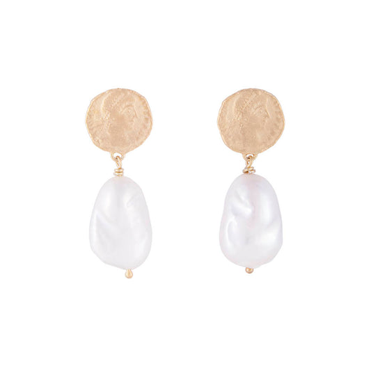 Fairley Ancient Coin Pearl Drops