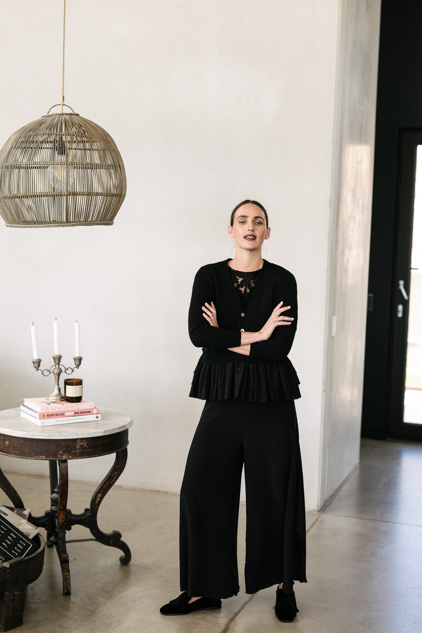 Maud Dainty Etna Cardigan - Black