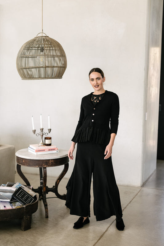 Maud Dainty Etna Cardigan - Black