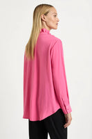 Mela Purdie Frill Neck Blouse - Flambe or Chilli