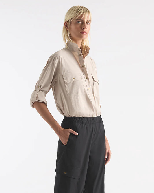 Mela Purdie Stud Cargo Shirt F65 8310 - BLACK