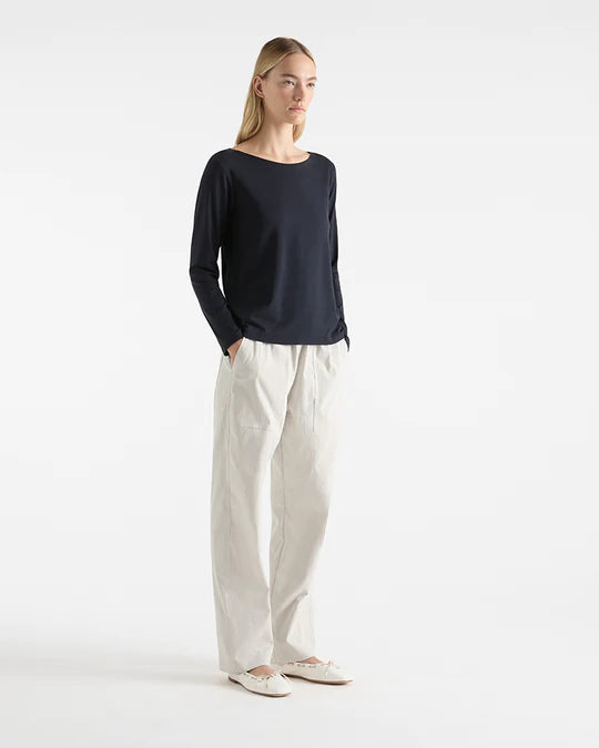 Mela Purdie LS Relaxed Boat Neck F01 2814 - Black