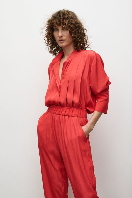 Mela Purdie Smooth Pleat Blouse F67 8511
