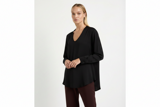 Mela Purdie Slide Blouse F67 8399 - Black