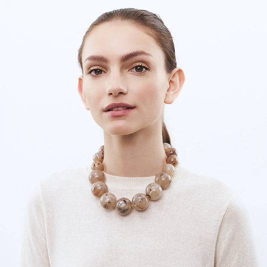 Vanessa Baroni Beads Necklace - Light Bernstein