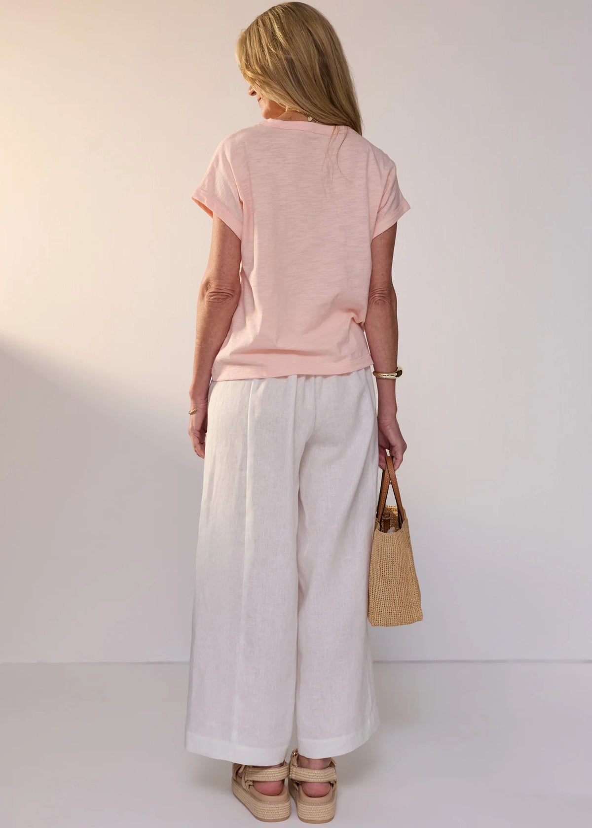 POL Clothing Onda Pant - White