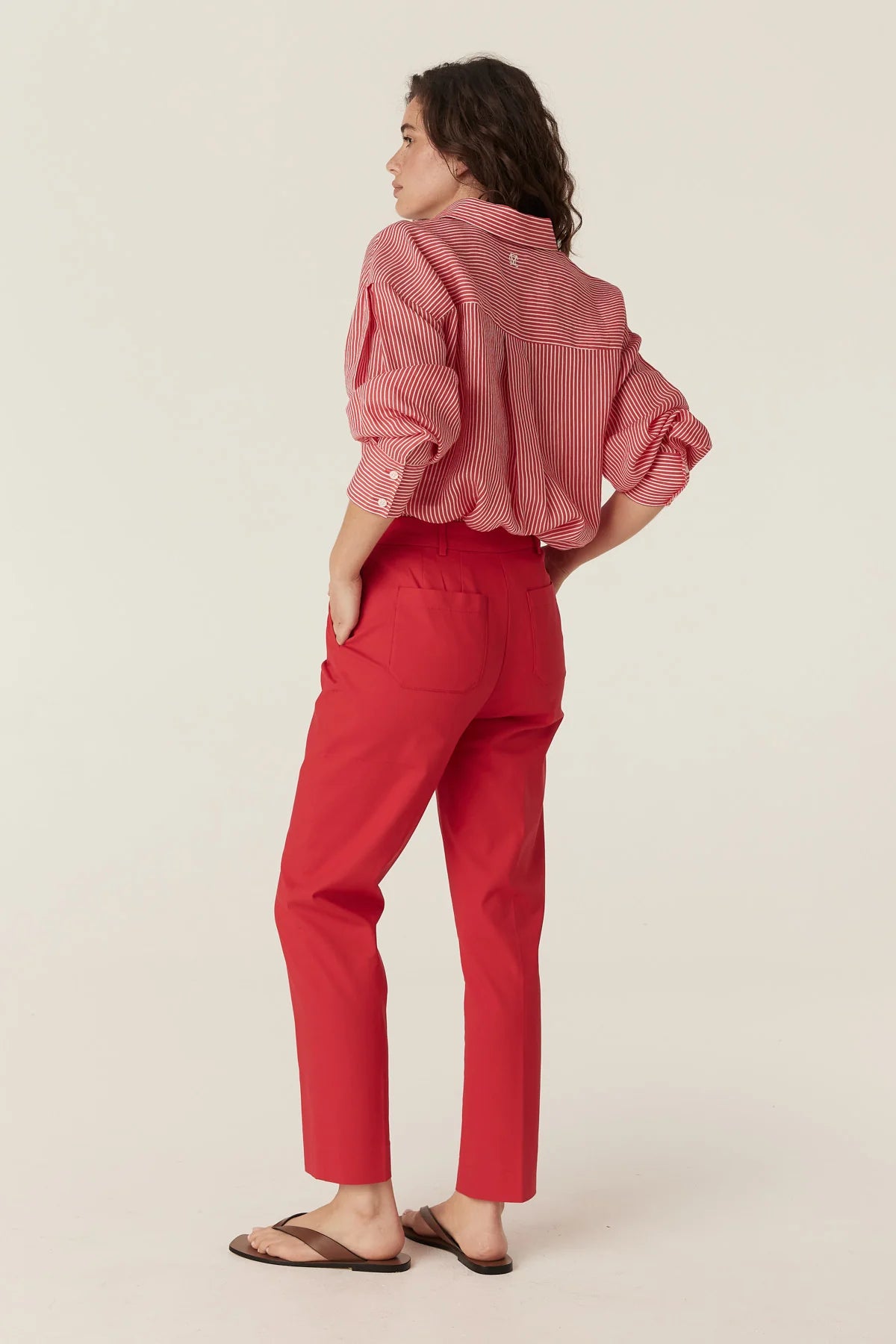 Cable Castela Stripe Shirt - Red Stripe
