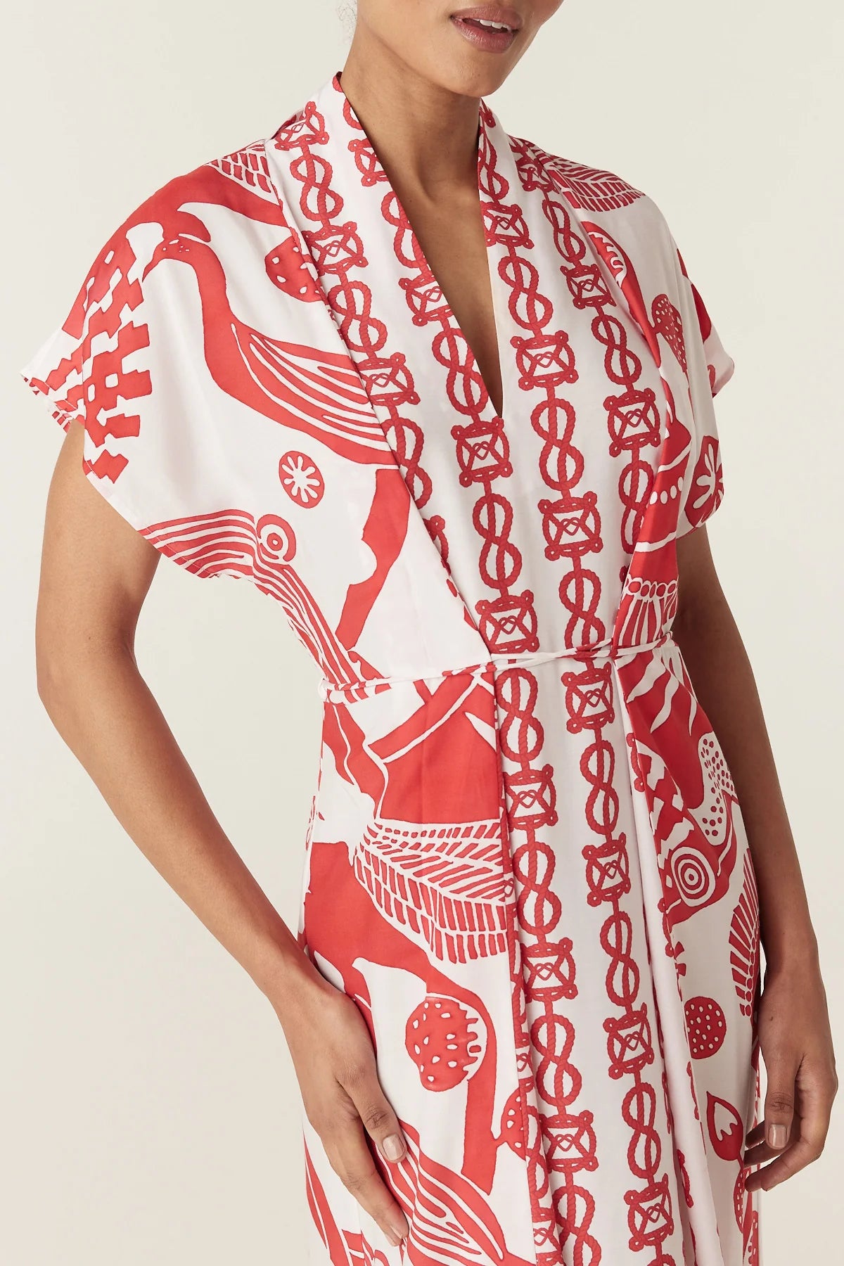 Cable Carmen Maxi Dress - Wild Bird Print