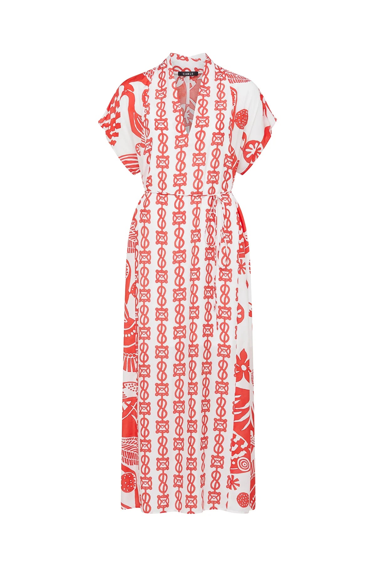 Cable Carmen Maxi Dress - Wild Bird Print