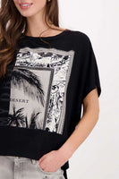 Monari Paisley and Palm Tree T Shirt 407853
