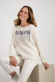Monari Sequins Sweater 807080- Champagne