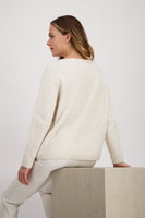 Monari Sequins Sweater 807080- Champagne