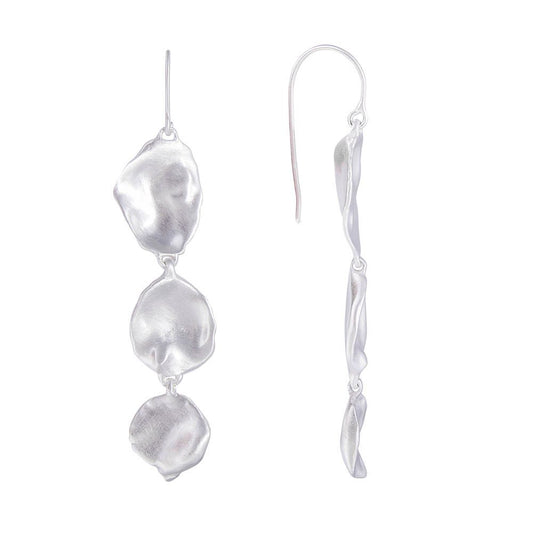 Fairley Silver Seashell Drops