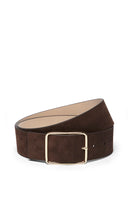 Cable Melbourne Suede Belt - Chocolate