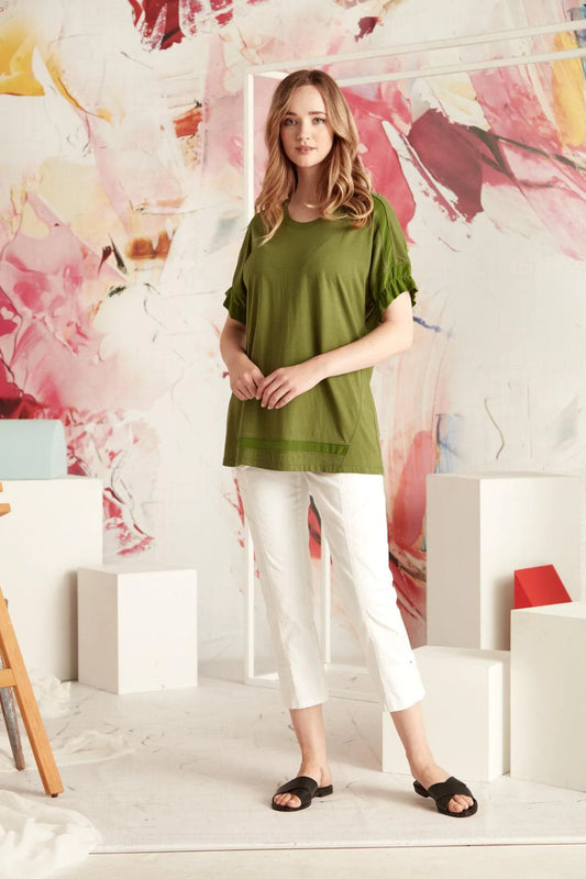 Verge Territory 3/4 Pant - Bright White