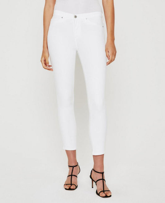 AG by Adriano Goldschmied Prima Crop Cigarette Leg - White