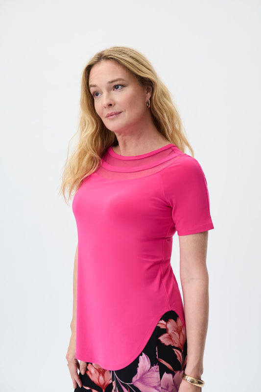 Joseph Ribkoff Top Style 231158 - Dazzle Pink