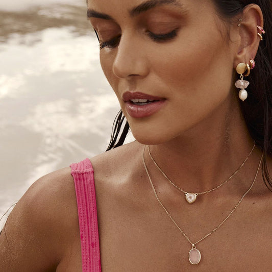 Fairley Rose Quartz Love Necklace