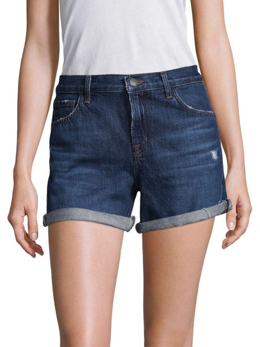 J Brand Johnny  Mid-Rise Rolled Short in Doubletake