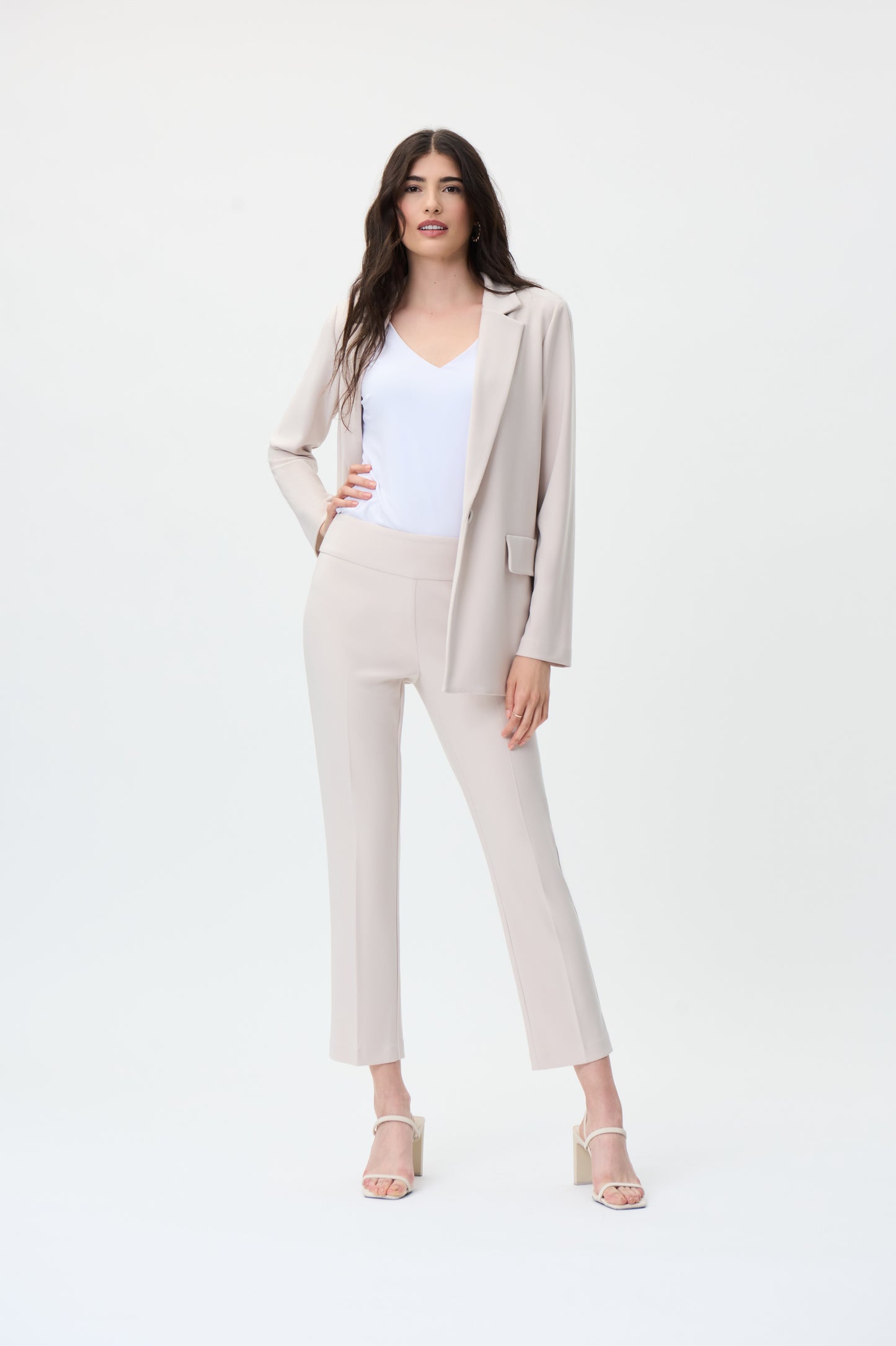 Joseph Ribkoff Cropped Pant Style 181089S - Mineral Blue