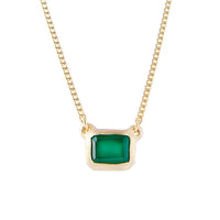 Fairley Green Agate Deco Necklace